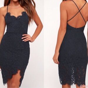 Lulus lace midi dress